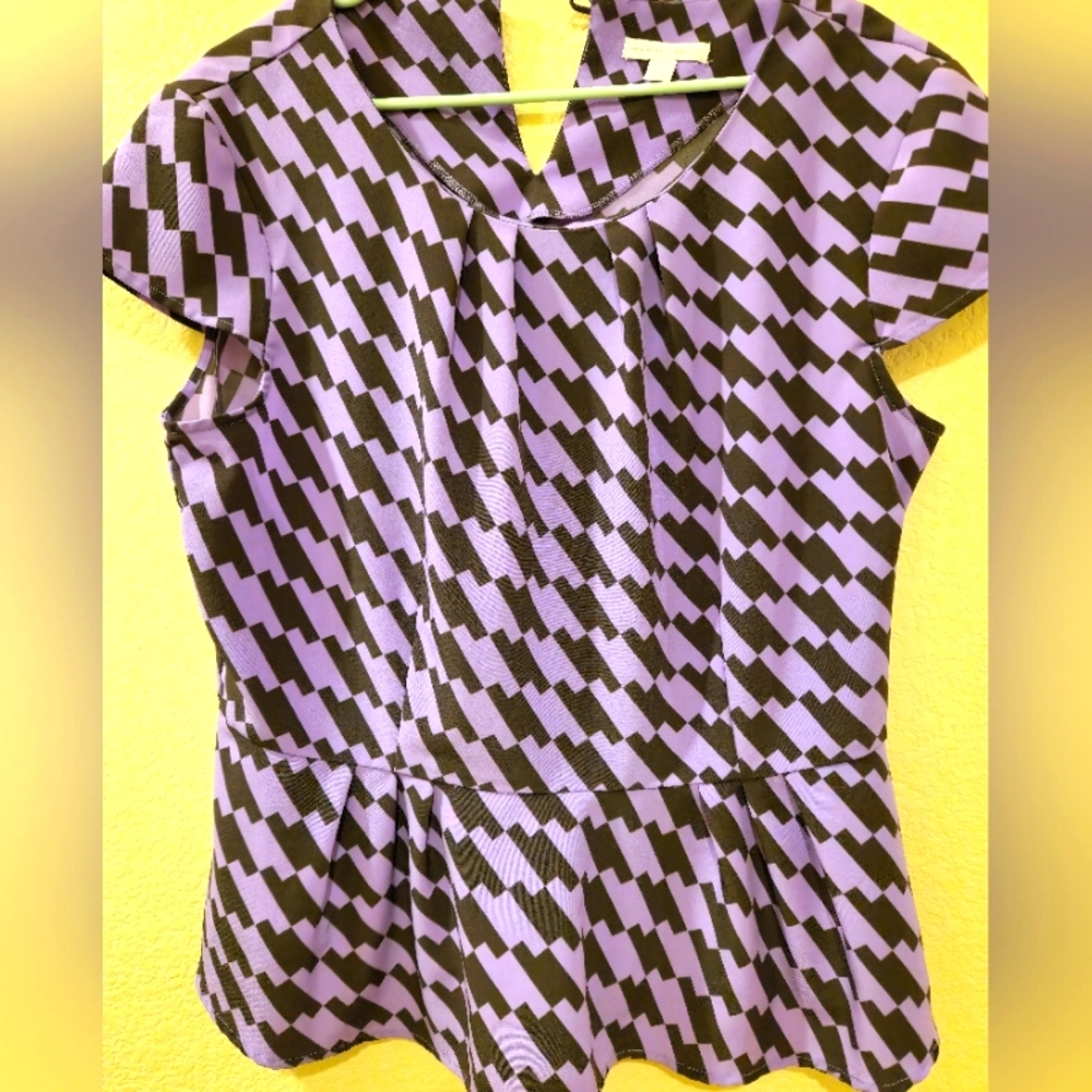 Stylish Purple and Black Women's Top